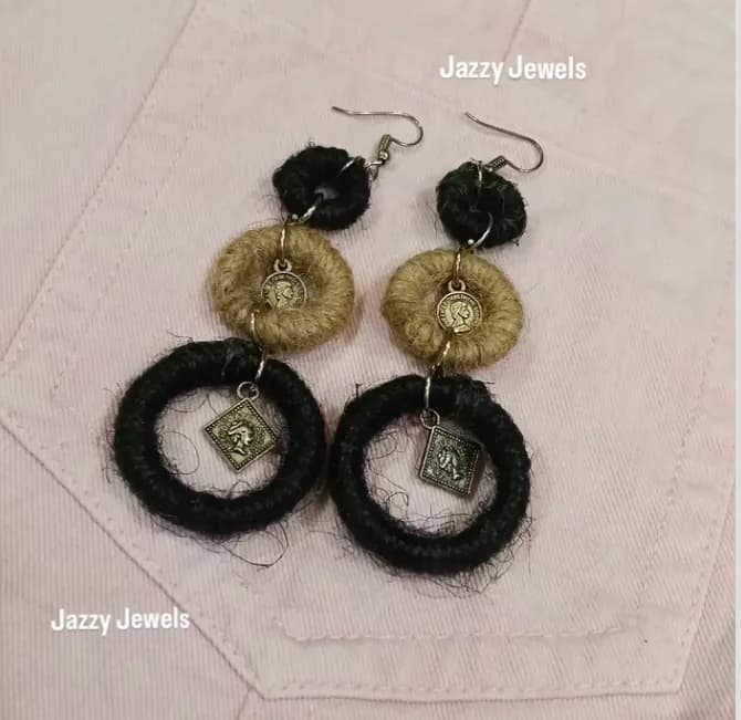 Jute earrings